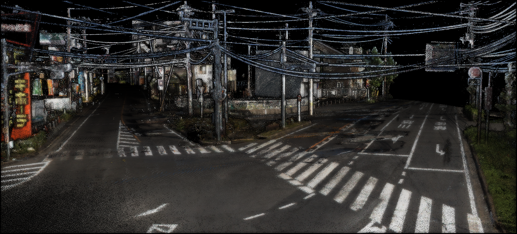 On-road objects and road markings extraction from road data — Original
